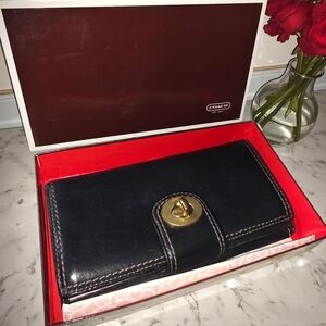 Coach Black Leather Wallet